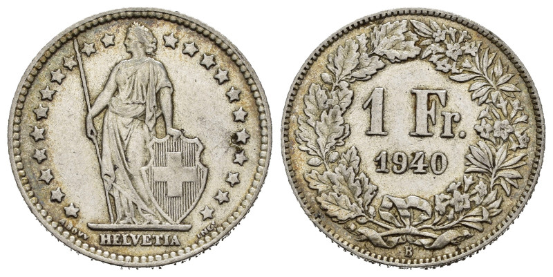 SVIZZERA. 1 Franco 1940. Ag. BB+