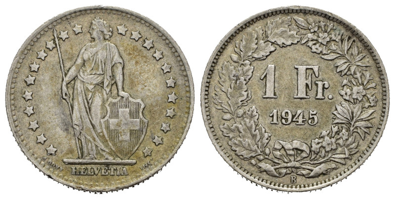 SVIZZERA. 1 Franco 1945. Ag. BB+