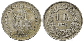 SVIZZERA. 1 Franco 1945. Ag. BB+