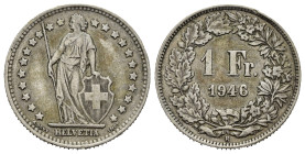 SVIZZERA. 1 Franco 1946. Ag. BB+
