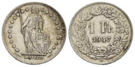 SVIZZERA. 1 Franco 1947. Ag. BB+