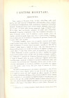 CARBONERI G. - I sistemi monetari " Argentina." Roma, 1929. pp357 - 366, tavv. 1. buono stato