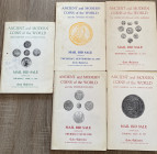 COIN GALLERIES - Lotto di 5 cataloghi anni '70. Buono stato