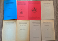 Consiglio Internazionale di Numismatica - International Numismatic Commission - Lotto di 9 pubblicazioni. Ottimo stato