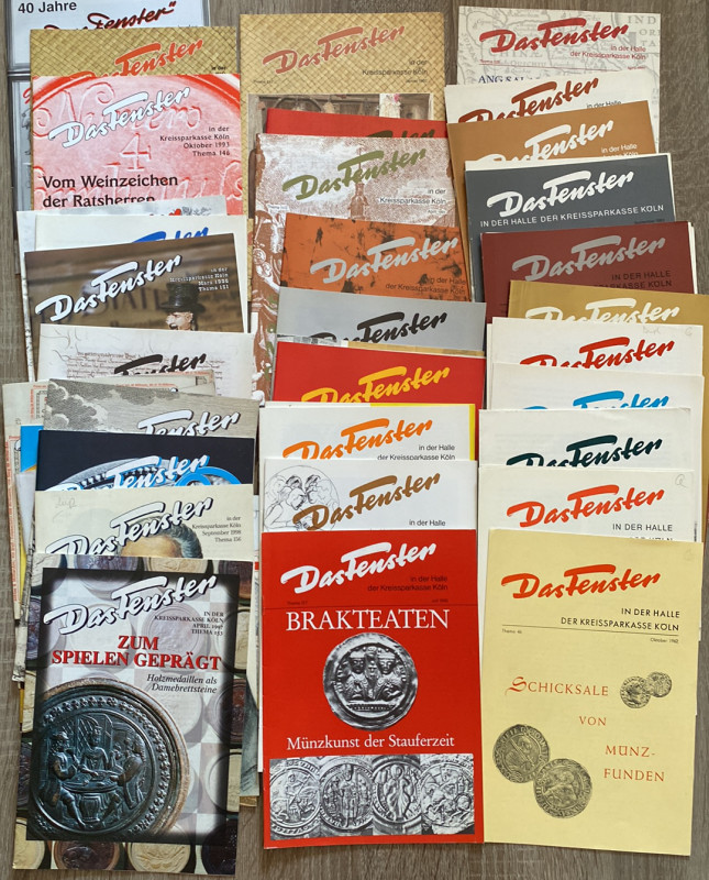 DAS FENSTEN (Koln) - Lotto di opuscoli, periodo anni '60 - '70 - '80 - '90. Buon...