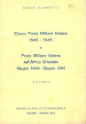 GIANNETTO C. - Posta militare italiana nell'Africa Orientale Giugno, 1940 - Giugno, 1941. con ill.