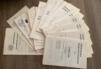 JEUNESSES NUMISMATQUES - periodique mensuel du cercle d'etudes numismatiques. Lotto di periodici mensili di studi numismatici, Bruxelles anni '70. Ott...