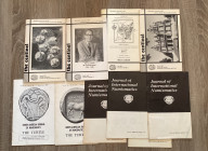 Journal of International Numismatics, Journal of the Central States Numismatic Society. Lotto di 10. Buono stato