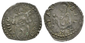 FANO. Stato Pontificio. Gregorio XIII (1572-1585). Quattrino con San Pietro. Mi (0,54 g). MIR 1274. BB+