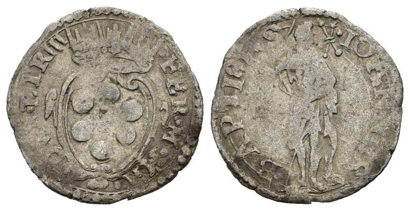 FIRENZE. Ferdinando I de Medici (1587-1609). Crazia. Ag (1,00 g). Stemma dei Med...
