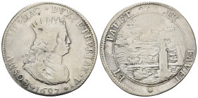 LIVORNO. Cosimo III (1670-1723). Tollero 1697. Ag (26,45 g). Pucci 63. MB