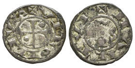 MANTOVA. Comune - Anonime vescovili (ca. 1150-1256). Denaro piano. Mi (0,80 g). MIR 362. Raro e in bella conservazione per la tipologia, con buona arg...