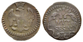 MODENA. Rinaldo d'Este (1706-1737). Sesino. MIR 841a. BB+