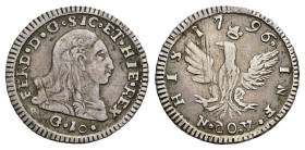 PALERMO. Regno di Sicilia. Ferdinando III di Borbone (1759-1816). 1/2 tarì (10 grani) 1796. Ag. Gig. 73. BB+