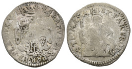 PARMA. Ranuccio II Farnese (1646-1694). 20 soldi senza data. Ag (3,78 g). CNI 60. MB