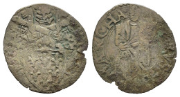 ROMA. Stato Pontificio. Paolo III (1534-1549). Marca Anconitana (macerata o Ancona). Quattrino Mi (0,57 g). MIR 939. MB