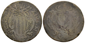 RAVENNA. Stato Pontificio. Benedetto XIV (1740-1758). Baiocco. Cu. DV 126. Rarissimo. R3. MB