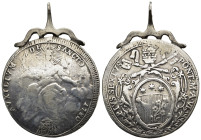 ROMA. Stato Pontificio. Pio VI (1775-1799). Scudo 1780 con montatura d'epoca. Ag (27,48 g). MB