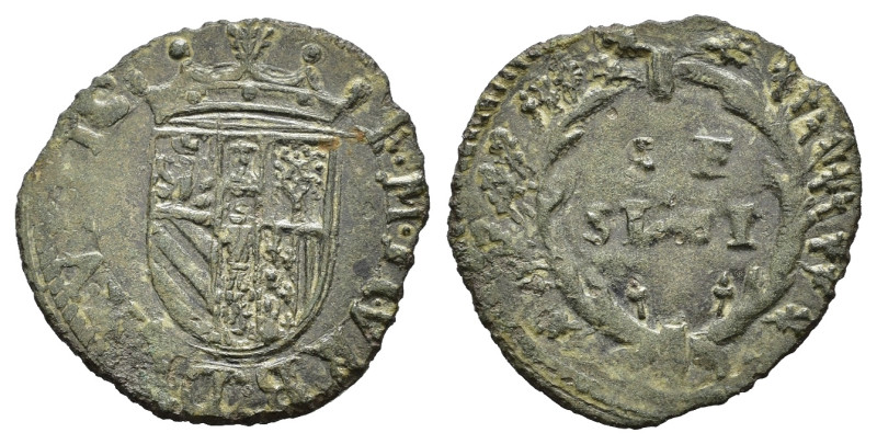 URBINO. Francesco Maria II della Rovere (1574-1624). Sesino (0,86 g). Cavicchi 2...