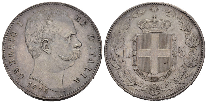 Regno d'Italia. Umberto I (1878-1900). 5 lire 1879. Ag. Gig. 24. qSPL