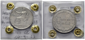 Regno d'Italia. Vittorio Emanuele III (1900-1943). Buono da 1 lira 1928. Gig. 143. Periziata Angiolillo. SPL+