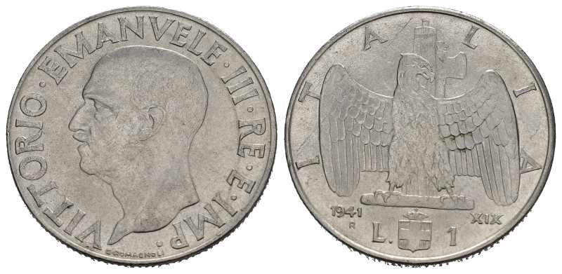 Regno d'Italia.Vittorio Emanuele III (1900-1943). 1 lira 1941 "Impero". Gig. 157...