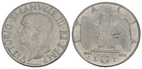 Regno d'Italia.Vittorio Emanuele III (1900-1943). 1 lira 1941 "Impero". Gig. 157 NC. SPL+