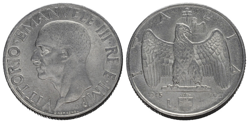 Regno d'Italia. Vittorio Emanuele III (1900-1943). 1 lira 1943 "Impero". Gig. 15...
