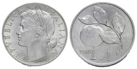 Repubblica Italiana. 1 Lira 1950 "Arancia". qFDC