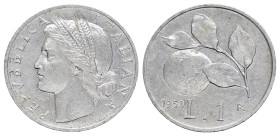 Repubblica Italiana. 1 lira 1950 Arancia. SPL+