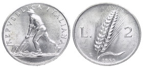 Repubblica Italiana. 2 Lire 1948. Al. FDC