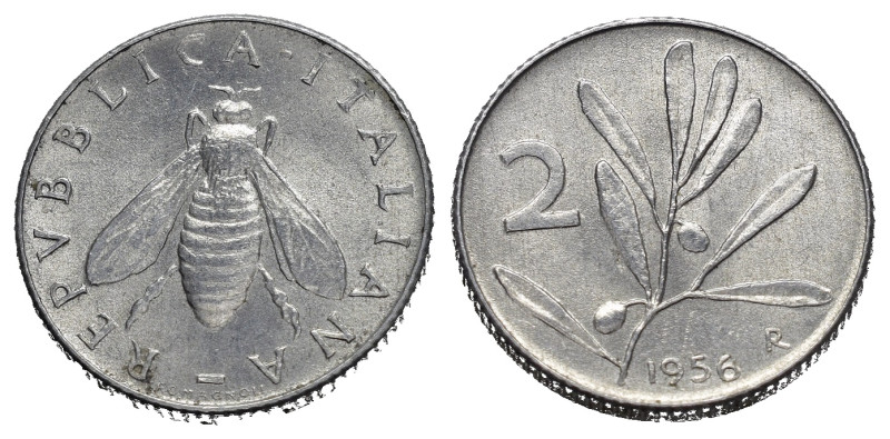 Repubblica Italiana. 2 lire 1956 Ulivo. FDC