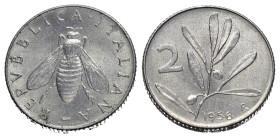Repubblica Italiana. 2 lire 1956 Ulivo. FDC