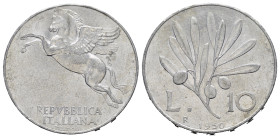 Repubblica Italiana. 10 lire 1950 Ulivo. SPL