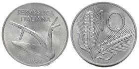 Repubblica Italiana. 10 lire 1953 Spiga. FDC