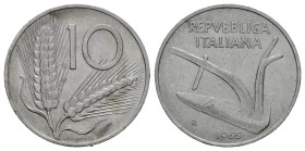 Repubblica Italiana. 10 lire 1965. NC. SPL