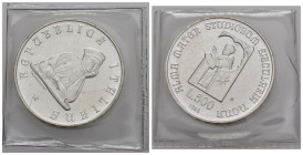 Repubblica Italiana. 500 Lire 1988 "Università di Bologna". FDC