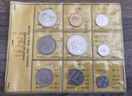 Repubblica Italiana. Serie divisionale 1970, incluse 500 e 1000 lire Ag. FDC