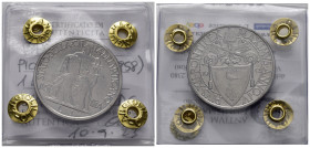 VATICANO. Pio XII (1939-1958). 1 lira 1942. Periziata Angiolillo. FDC