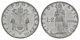 Vaticano. Pio XII. 2 lire 1956. Al. FDC