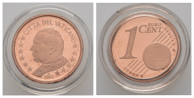 Vaticano. Giovanni Paolo II. Monetazione in Euro. 2003. 1 centesimo. Proof
