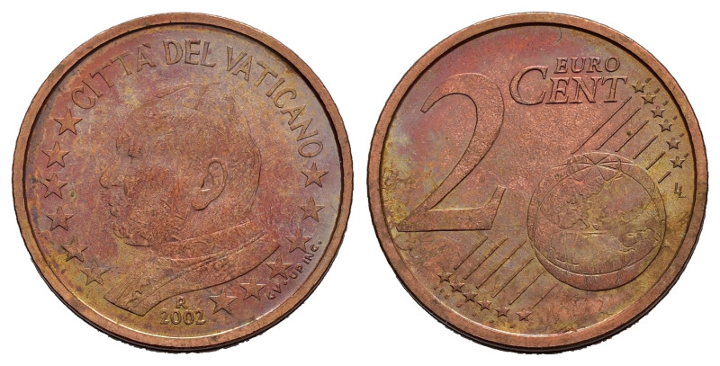 Vaticano. Giovanni Paolo II. Monetazione in Euro. 2 centesimi 2002. FDC