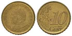 Vaticano. Giovanni Paolo II. Monetazione in Euro. 10 centesimi 2002. FDC