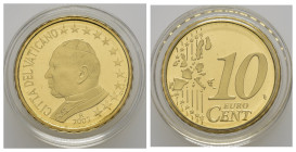 Vaticano. Giovanni Paolo II. Monetazione in Euro. 2003. 10 centesimi. Proof