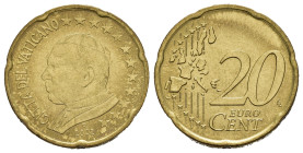 Vaticano. Giovanni Paolo II. Monetazione in Euro. 20 centesimi 2002. FDC