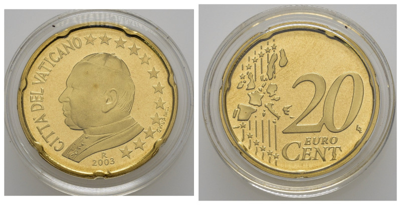 Vaticano. Giovanni Paolo II. Monetazione in Euro. 2003. 20 centesimi. Proof