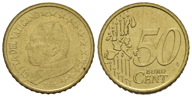 Vaticano. Giovanni Paolo II. Monetazione in Euro. 50 centesimi 2002. FDC
