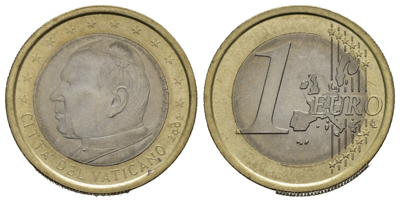 Vaticano. Giovanni Paolo II. Monetazione in Euro. 1 Euro 2002. qFDC
