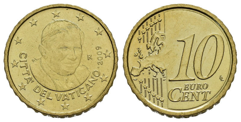 Vaticano. Monetazione in Euro. Benedetto XVI. 10 cent 2009. FDC