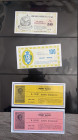 Miniassegni. Lotto di 4 pezzi. Viareggio, Massa, Catania